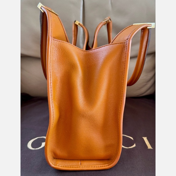 Certified Authentic Vintage Gucci Jackie Leather Dual Shoulder Handles Bag, COA - Picture 5 of 15